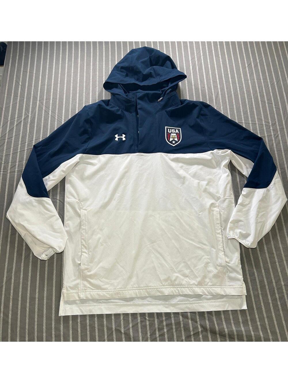 Under Armour Stars & Stripes Woven 1/2 Zip Jacket Men's Large